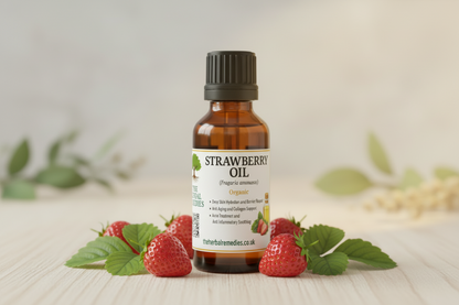 Strawberry Oil (Fragaria ananassa Seed Oil)  Cold-Pressed Botanical Oil for Skin Nourishment & Radiance
