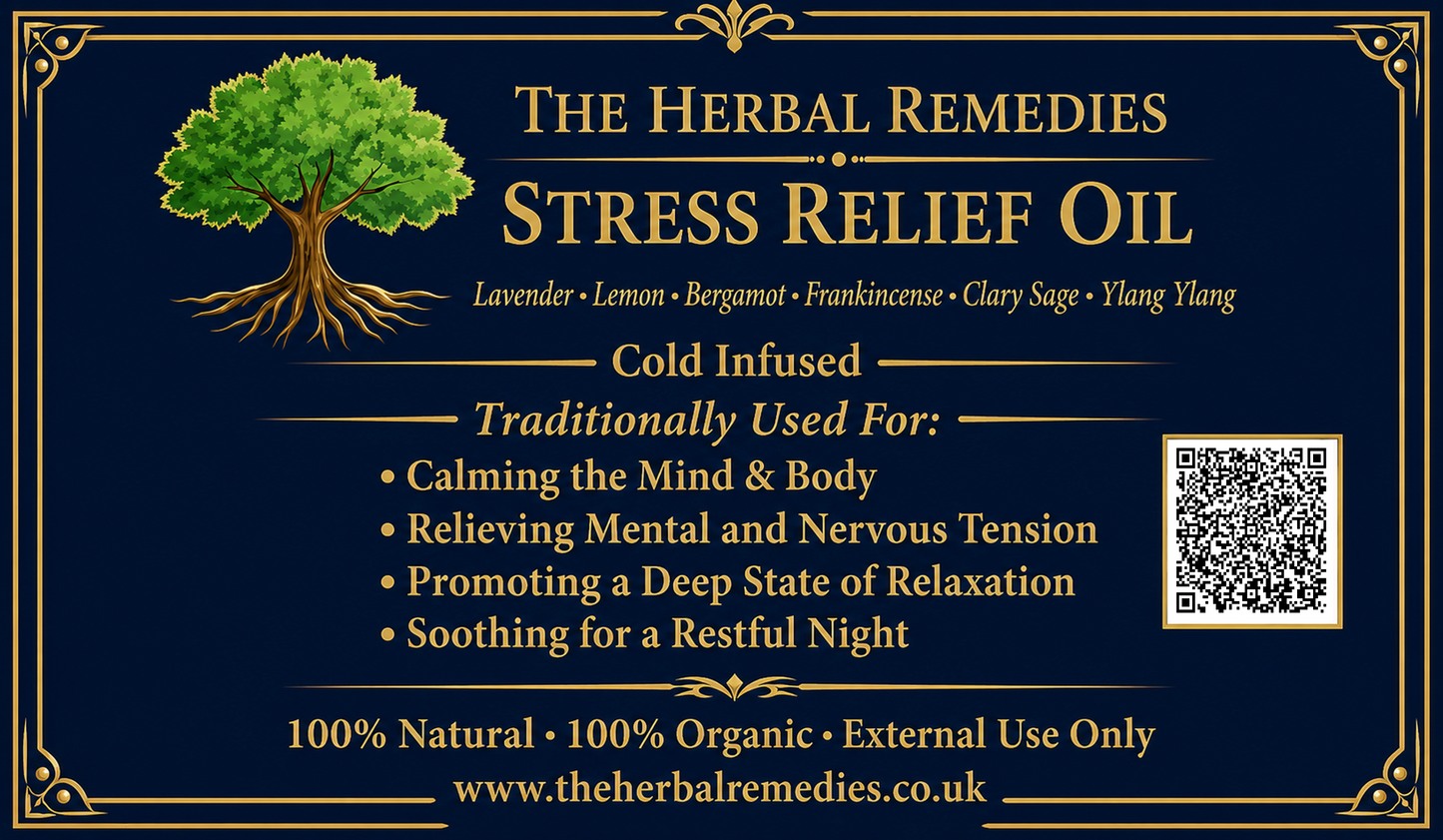 Stress & Relaxation Essential Oil Blend  Lavender • Lemon • Bergamot • Frankincense • Clary Sage • Ylang Ylang