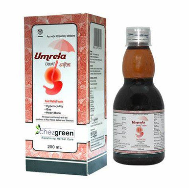 umrela syrup for acid reflux, indigestion, gas, heartburn 200ml