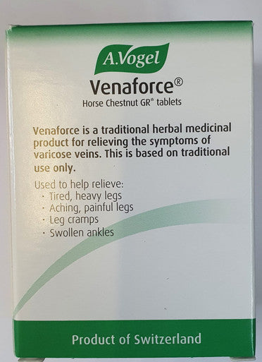 Venaforce Horse Chestnut tablets for varicose veins 30 gastro resistant tablets