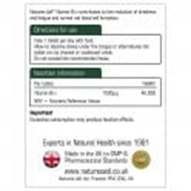 Vitamin B12 1000 micrograms Natures Aid 90 tablets for reduction of tiredness