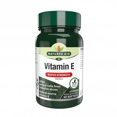 Vitamin E 1000iu Natures Aid 30 softgels