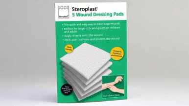 Wound Dressings - Steropad, in a Wallet - 5 Pads x 6 Packs