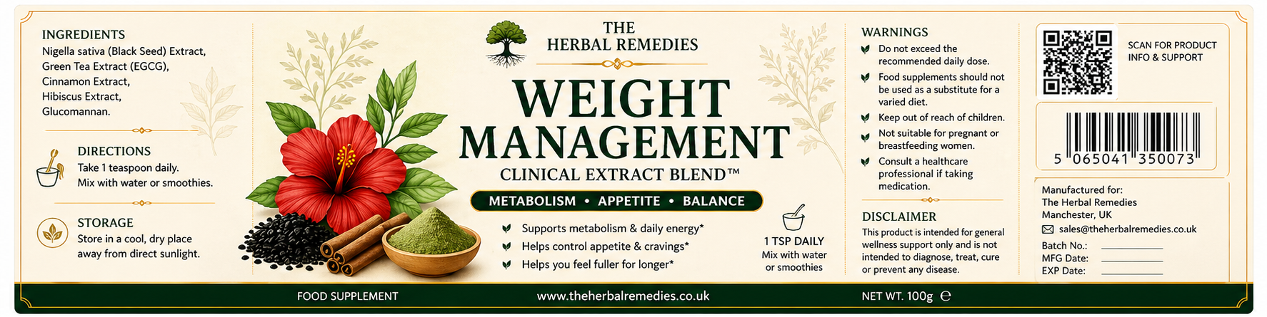 weight management 100 grams
